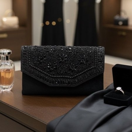 جزدان أسود أنيق